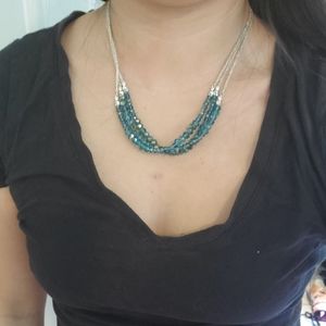 Blue Crystal Necklace